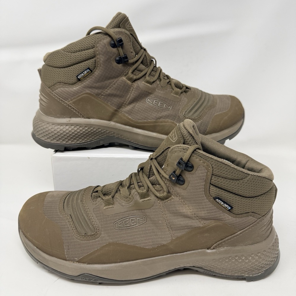 KEEN Tempo Flex WP Hiking Boots Men's Size 10.5 Canteen Waterproof 1025469